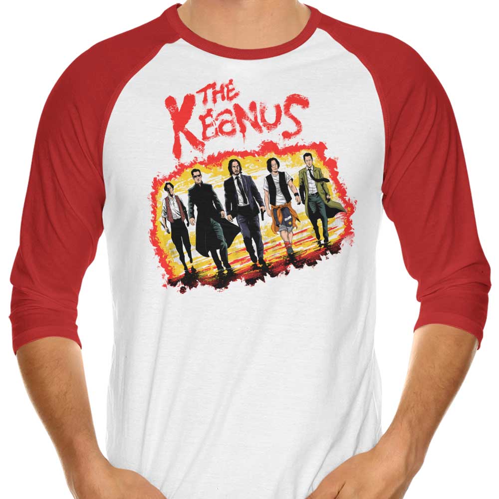 Zascanauta's The Keanu's Three - Quarter Sleeve Raglan Style T - Shirt