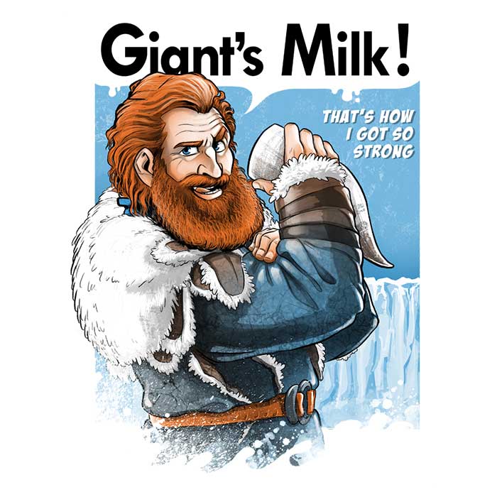 Alemaglia's 'Giant's Milk' Three - Quarter Sleeve Raglan Style T - Shirt for Casual Wear