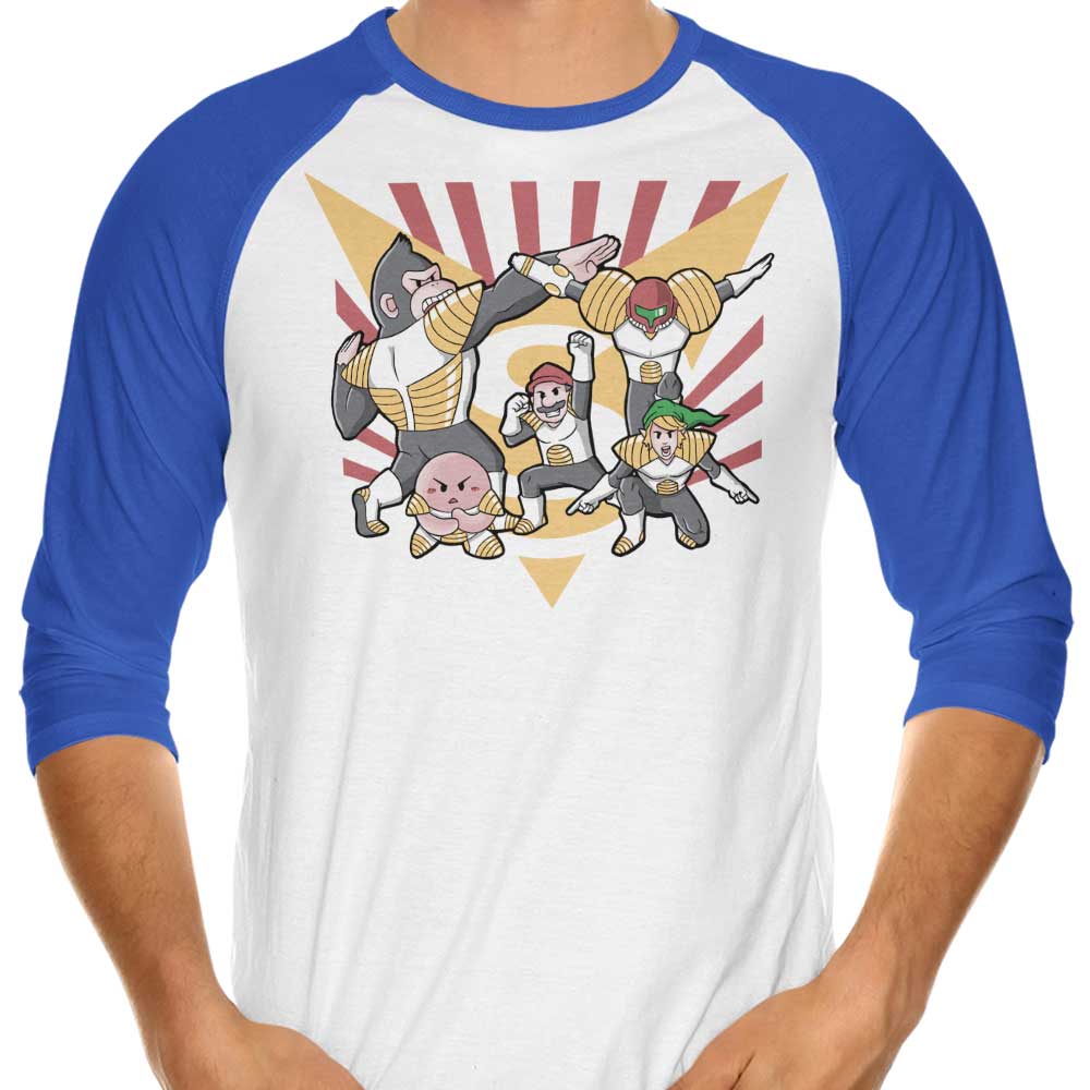Smash Force Stylish 3/4 Sleeve Raglan Men's T-Shirt