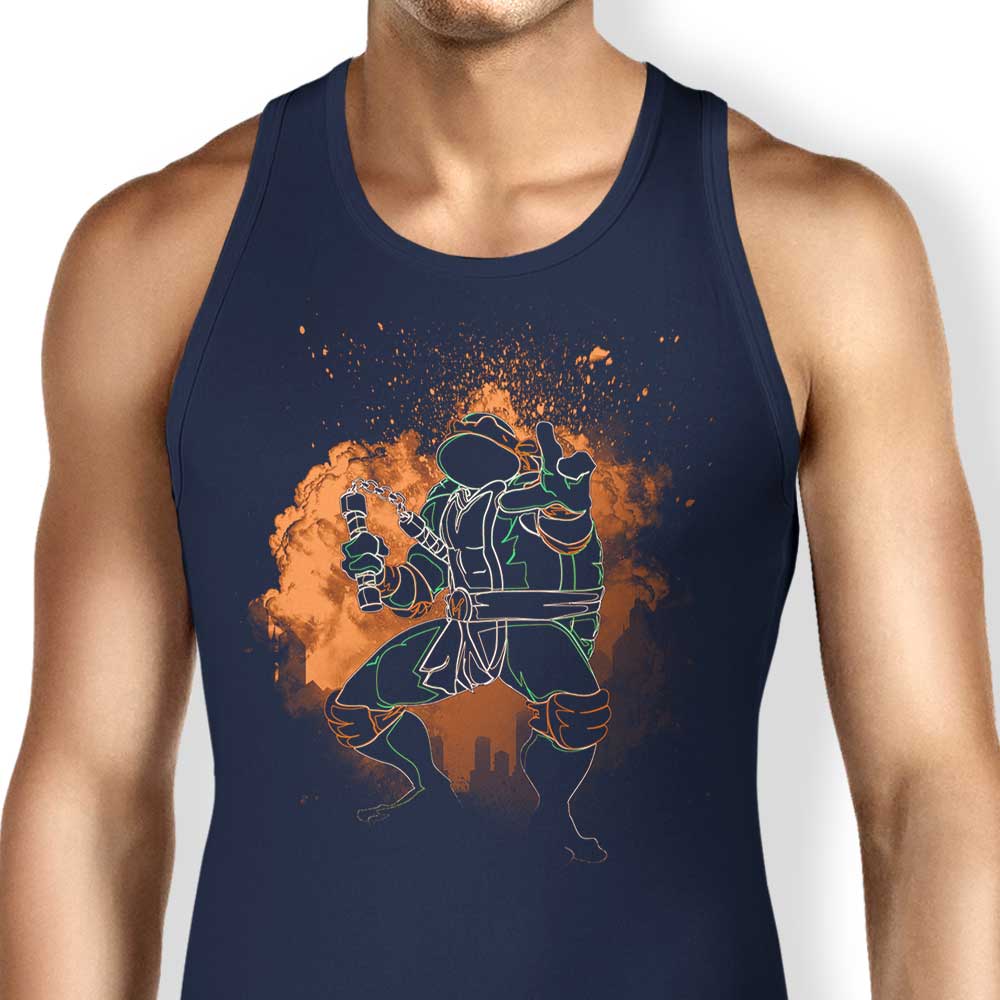 Donnie Illustrations' Soul of the Orange Stylish Tank Top for Men and Women