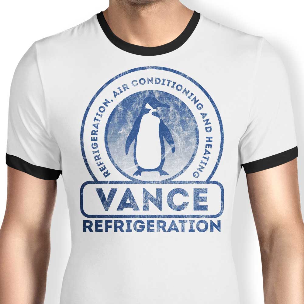 Vance Refrigeration Men's Classic Ringer T-Shirt by FanFreak - Available in S to 4XL Sizes