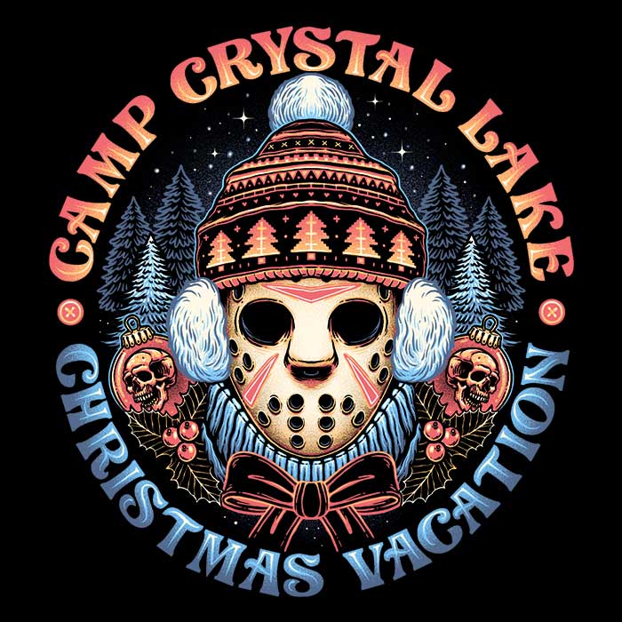 Momma Gorilla's Camp Christmas 3/4 Sleeve Raglan Style T-Shirt for a Festive Look