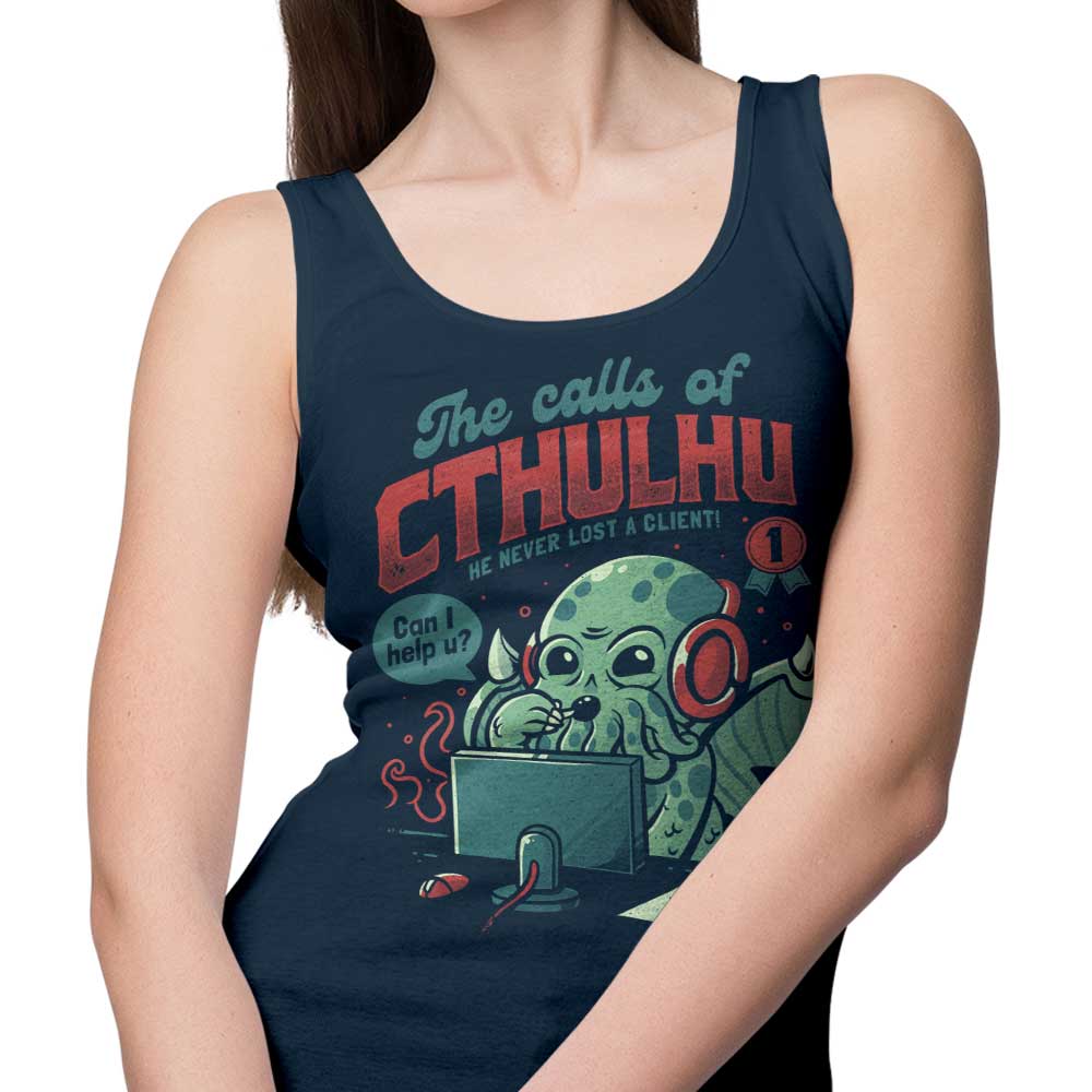 Edu.ely's Comfortable Cthulhu Calls Tank Tops for Men and Women