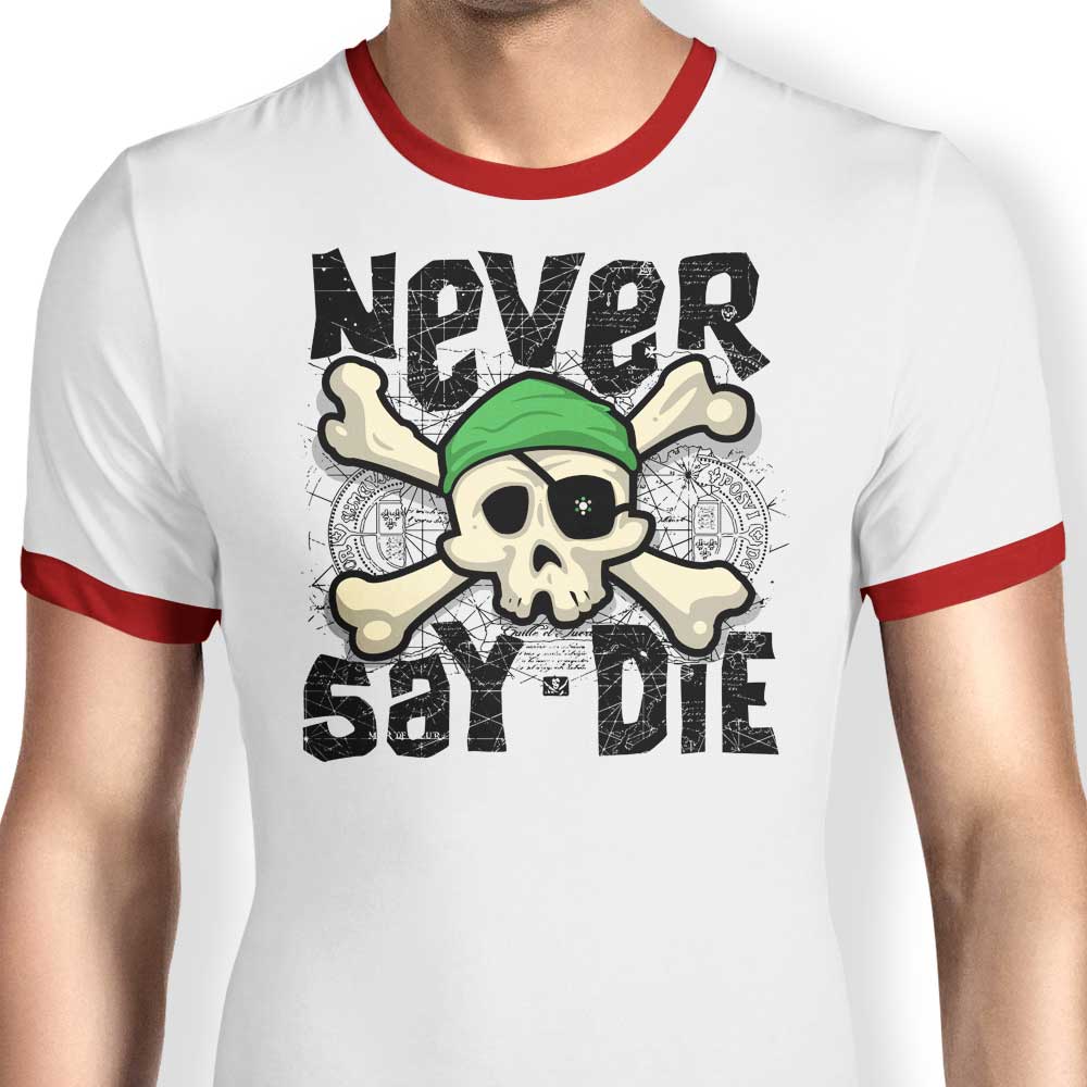 Unbeatable Spirit - Men's Ringer Style T-Shirt Inspired by Robert Pufahl's 'Never Say Die'