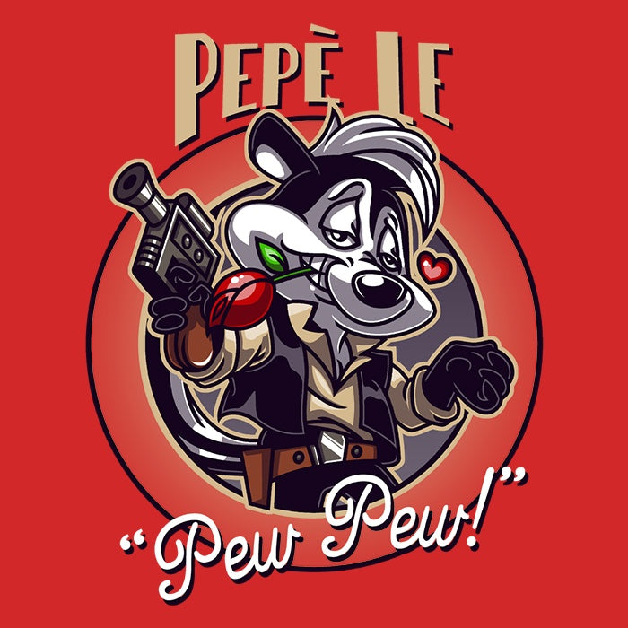 Pepe le Pew Pew Three - Quarter Sleeve Raglan Style T - Shirt for Fashion Enthusiasts