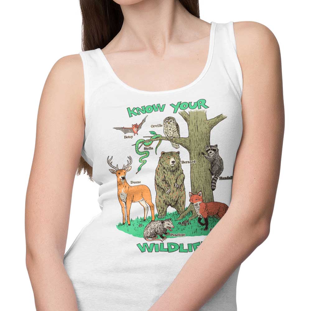 Wildlife Awareness Tank Top for Men and Women - Know Your Wildlife Collection