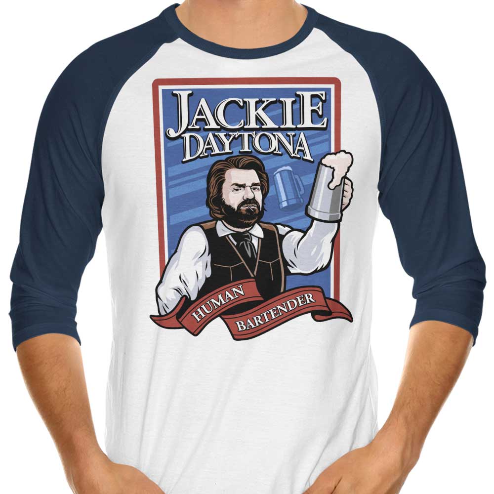 Jackie Daytona Men's 3/4 Sleeve Raglan Casual T-Shirt