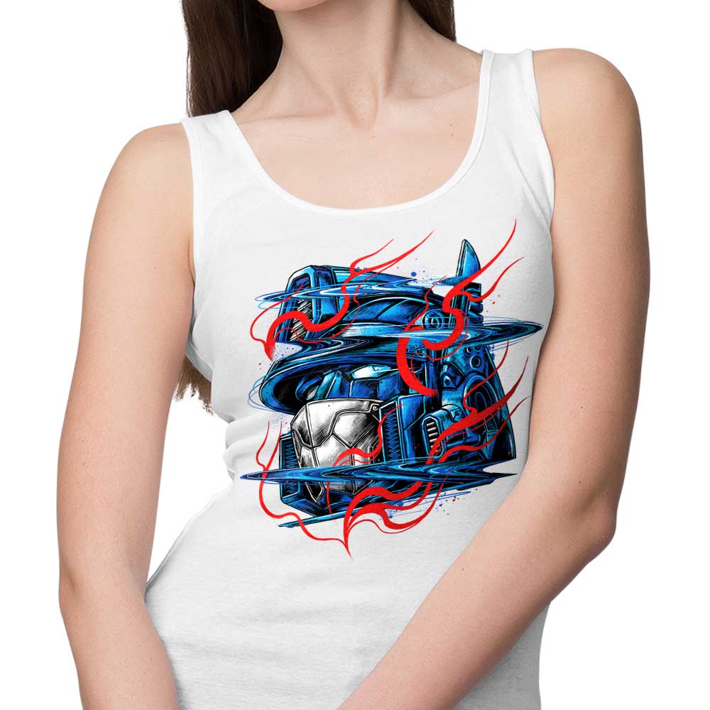 Comfortable Glitch Flames Unisex and Women's Tank Tops