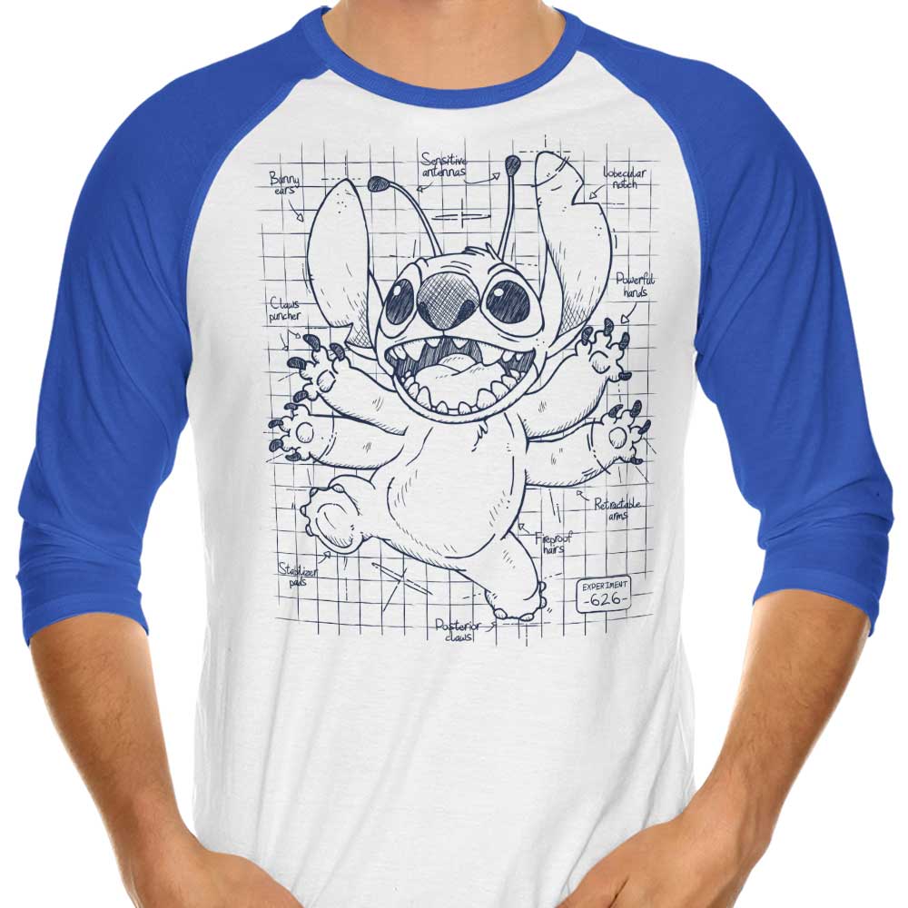 Le Duc's Experimental Plans 3/4 Sleeve Raglan Stylish T-Shirt