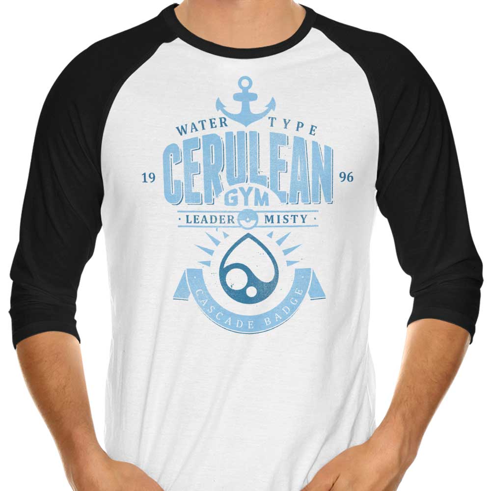 Stylish Azafran Cerulean City Gym 3/4 Sleeve Raglan T-Shirt