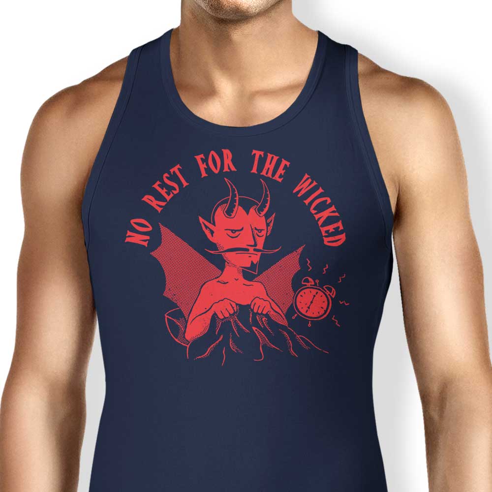 Comfortable 'No Rest for the Wicked' Unisex and Women's Tank Tops
