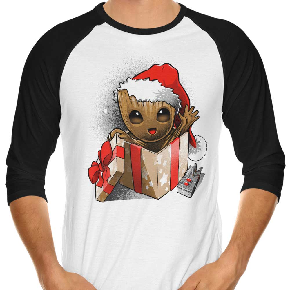 Alemaglia's 'I Am Christmas' 3/4 Sleeve Raglan Stylish T-Shirt