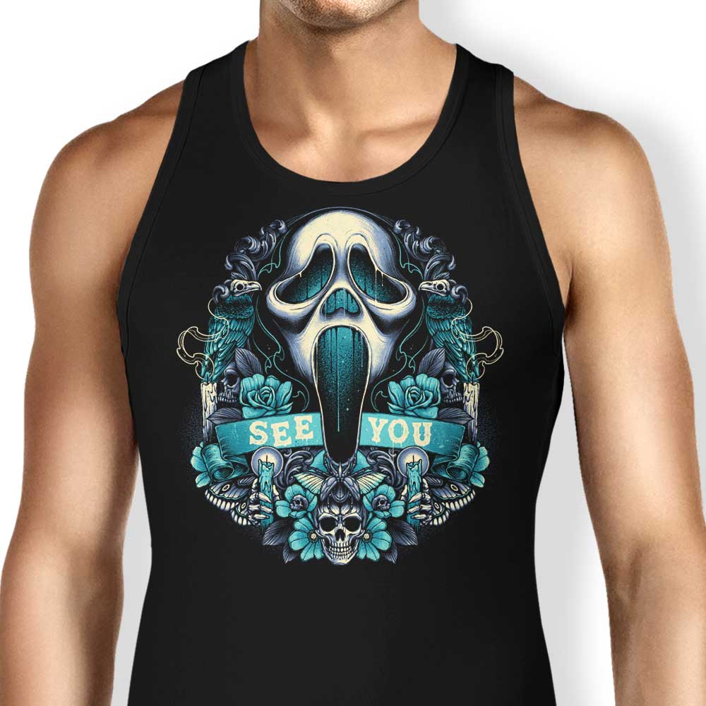 Glitchygorilla's Ghost Symbol Comfortable Tank Top for Men and Women