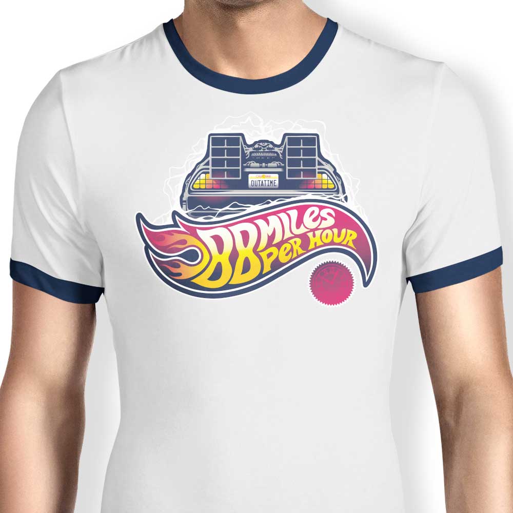 Victorsbeard's Hot Wheels Future-themed Men's Ringer T-Shirt in S - 4XL