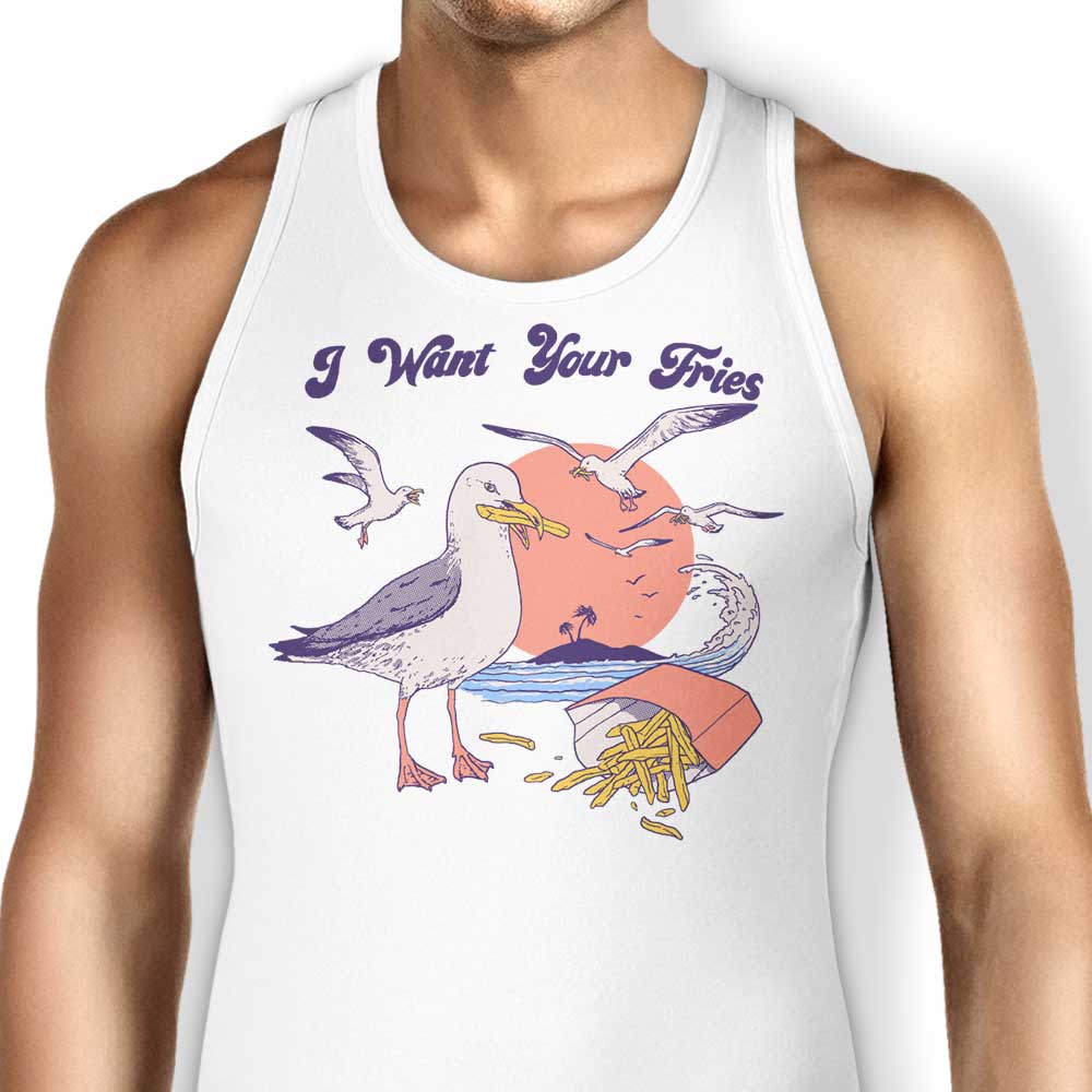 Cool 'I Want Your Fries' Men's and Women's Unisex Tank Top for Fashionable Wear