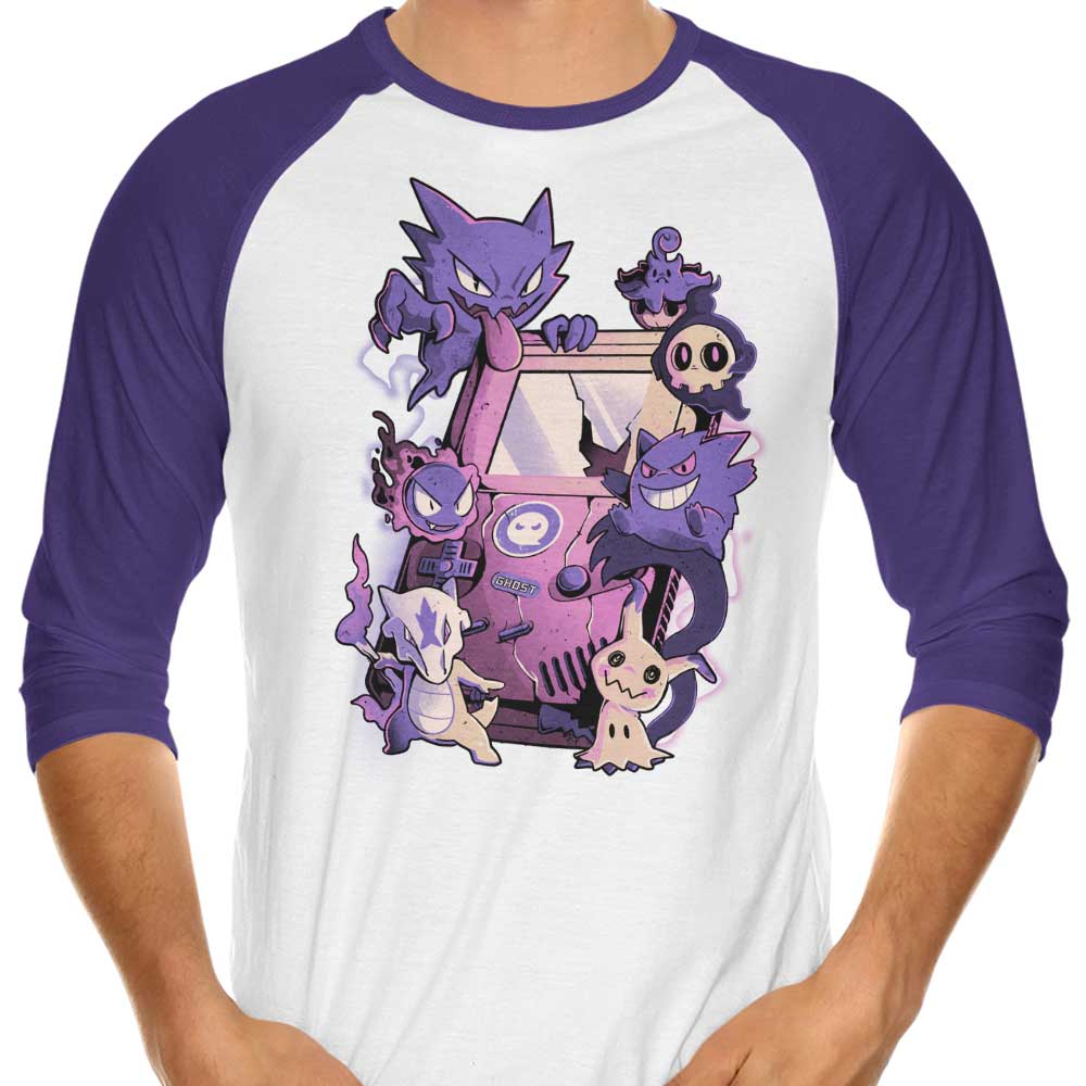 Arigatees Ghost Game 3/4 Sleeve Raglan Stylish T-Shirt