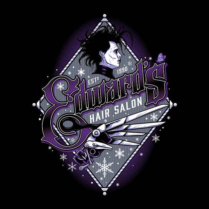 Nemons' Edwards Hair Salon Men's Comfortable Ringer T-Shirt S - 4XL
