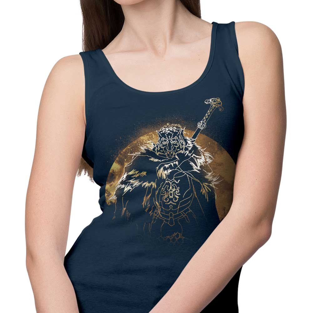 Comfortable Half Wolf Orb Men's and Women's Tank Tops