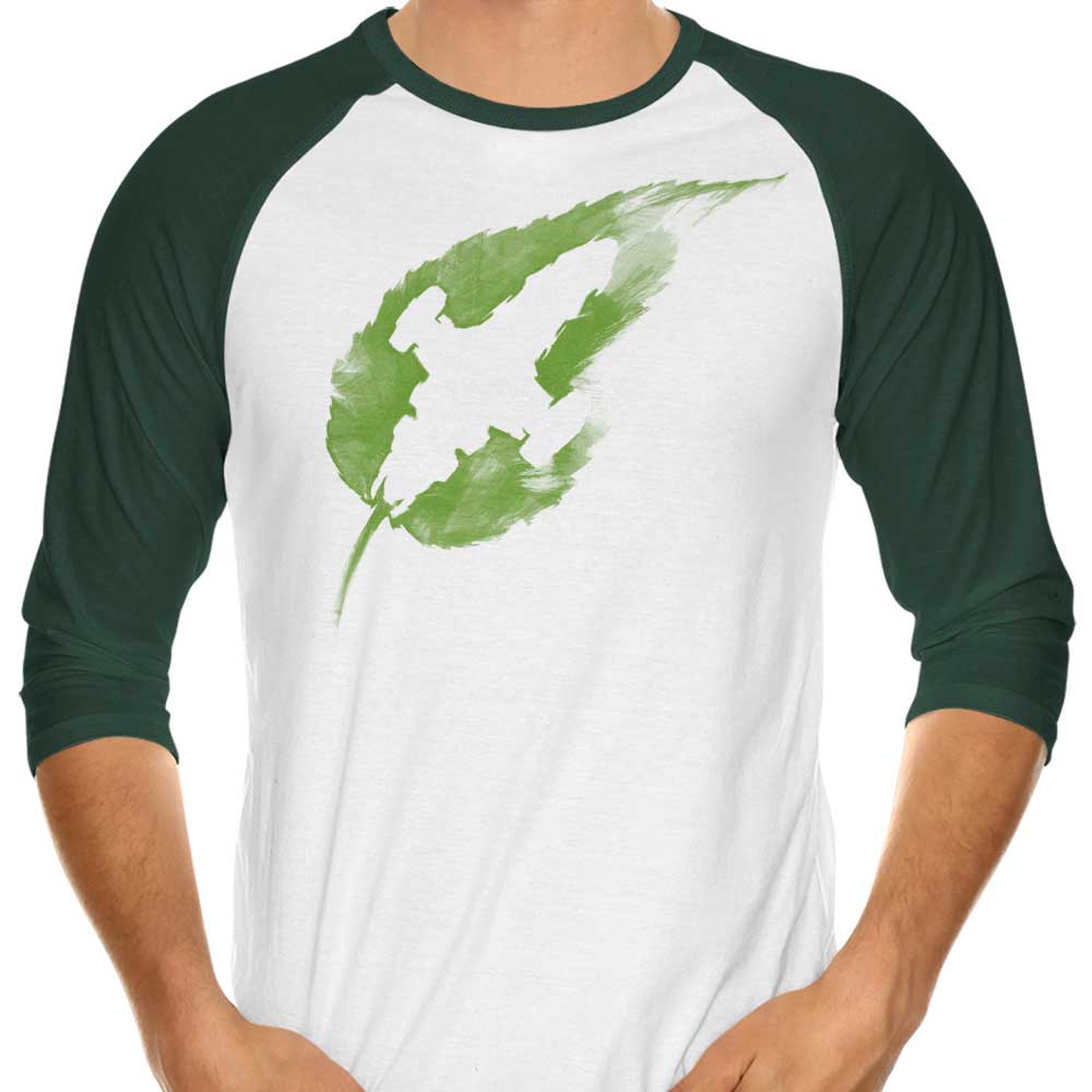 Leaf on the Wind - Stylish 3/4 Sleeve Raglan Men's or Women's T-Shirt for Casual Wear