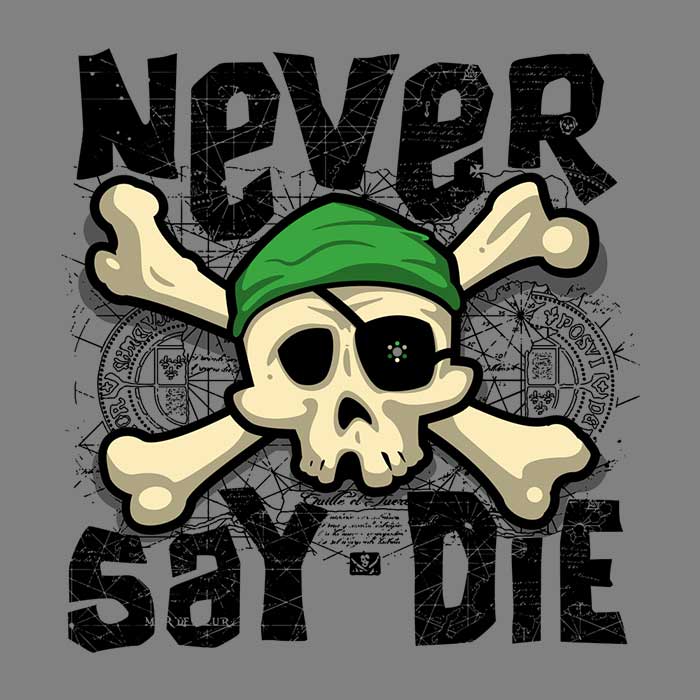 Unbeatable Spirit - Men's Ringer Style T-Shirt Inspired by Robert Pufahl's 'Never Say Die'