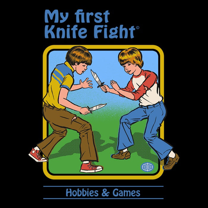 My First Knife Fight 3/4 Sleeve Raglan Style T-Shirt for Casual Wear