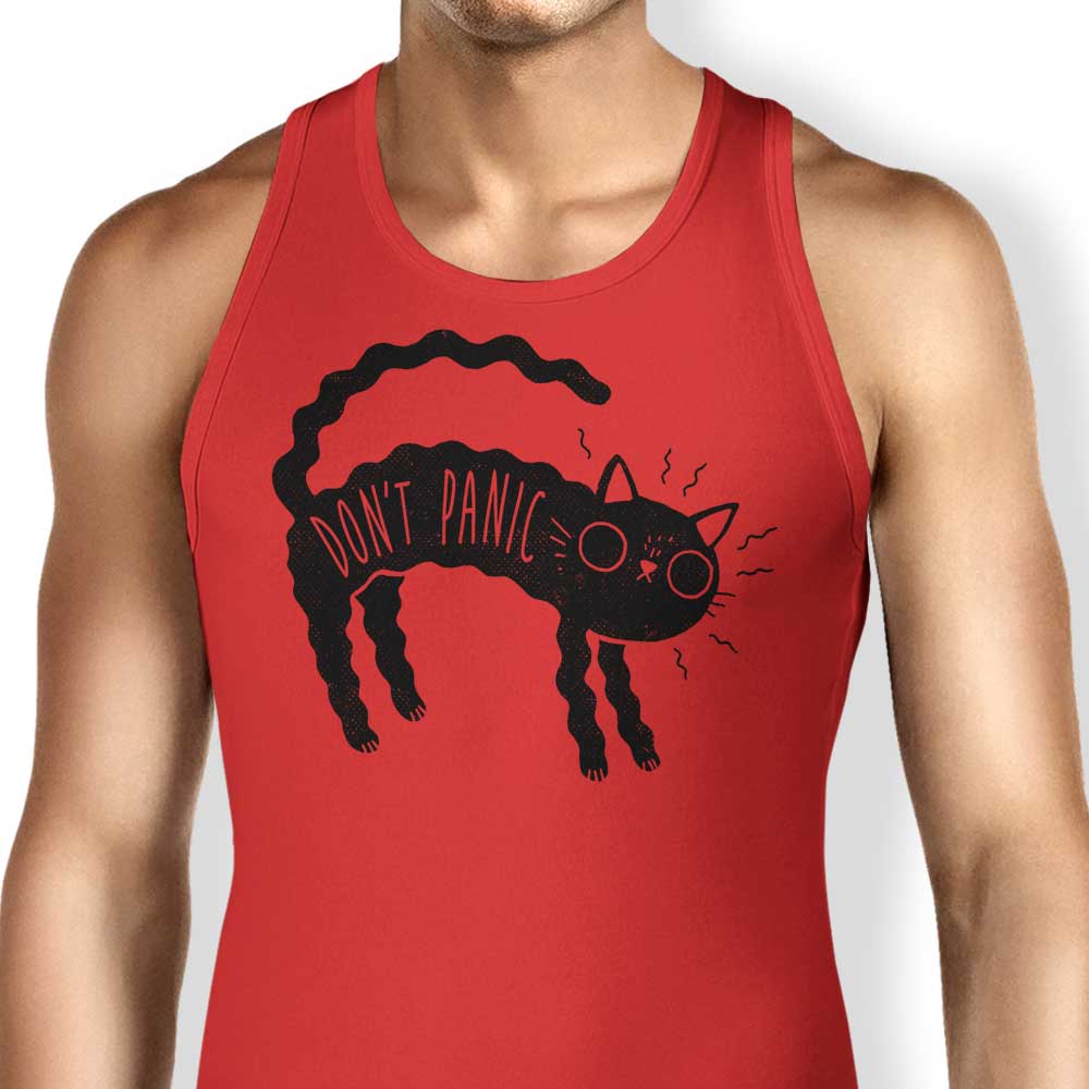 Comfortable 'Don't Panic' Men's and Women's Tank Tops