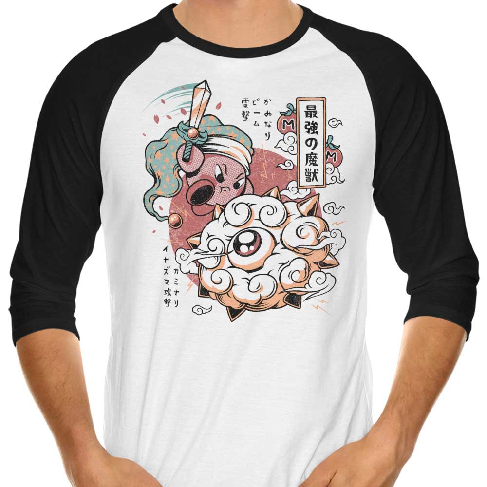 Dreamland Samurai 3/4 Sleeve Raglan Style Men's T-Shirt
