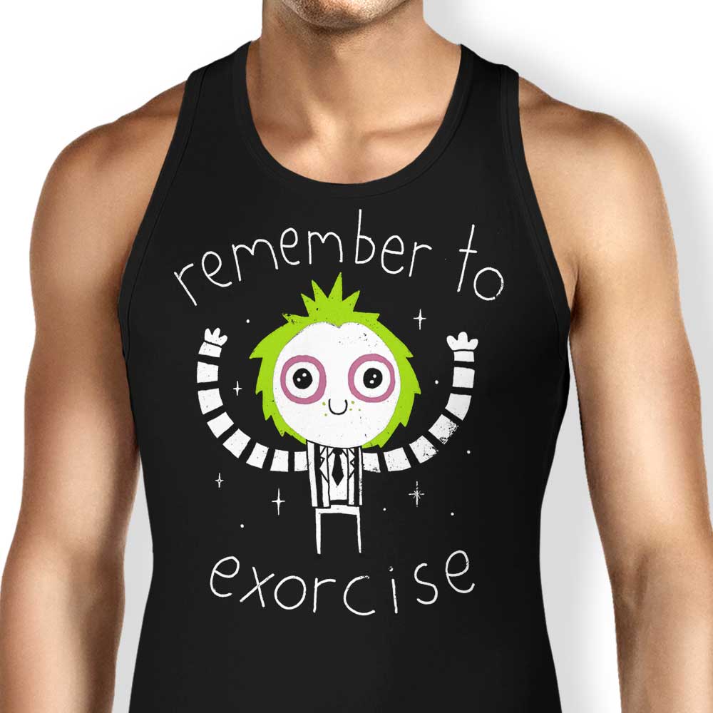 DinoMike's 'Remember to Exorcise' Comfortable Men's and Women's Tank Tops