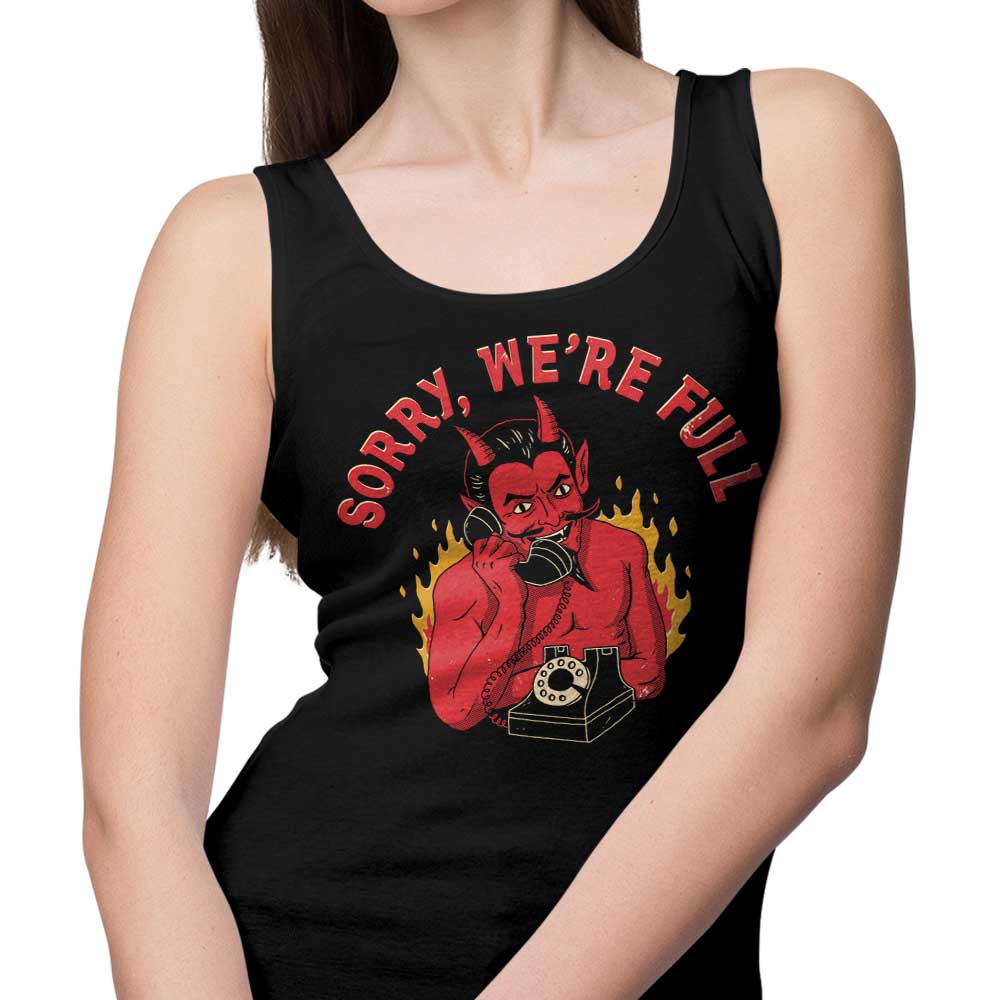 DinoMike's 'Sorry We're Full' Comfortable Unisex and Women's Tank Tops