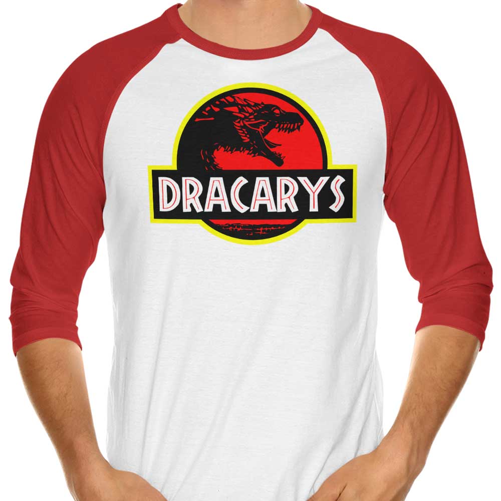 Dracarys Park Three - Quarter Sleeve Raglan Style T - Shirt by CoD Designs