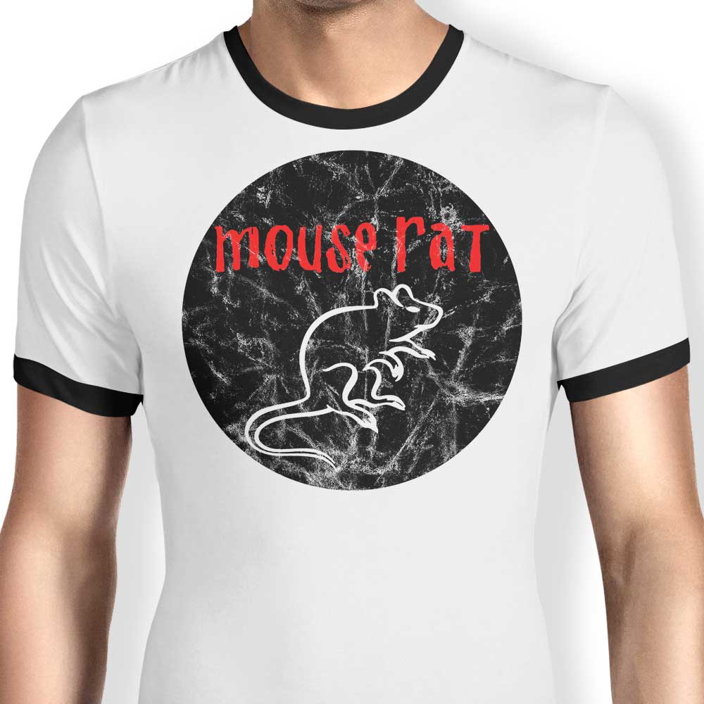Men's FanFreak Mouse Rat-themed Ringer T-Shirt - Available in S to 4XL Sizes