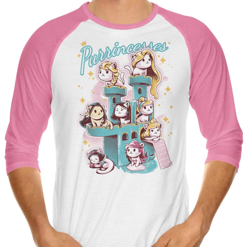 Charming Purrincesses 3/4 Sleeve Raglan Women's T-Shirt