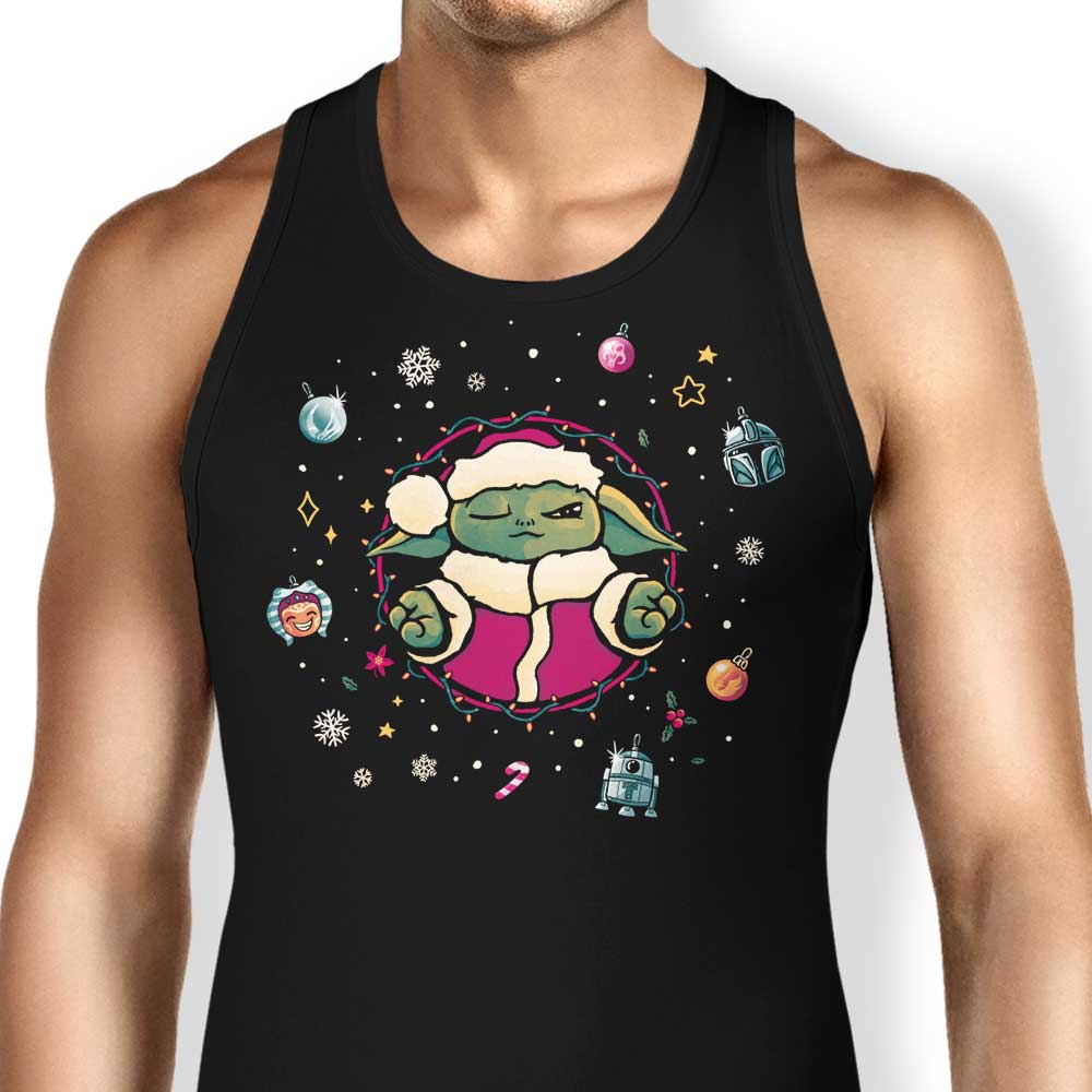 Teesgeex Christmas Tree Meditation-themed Men's and Women's Unisex Tank Tops