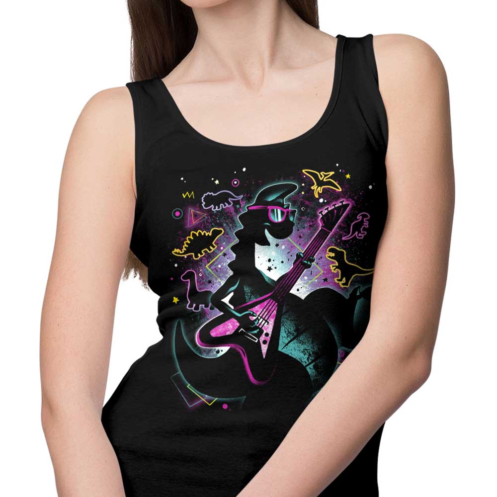 Alemaglia's Rocking Dinosaur Unisex and Women's Comfortable Tank Tops