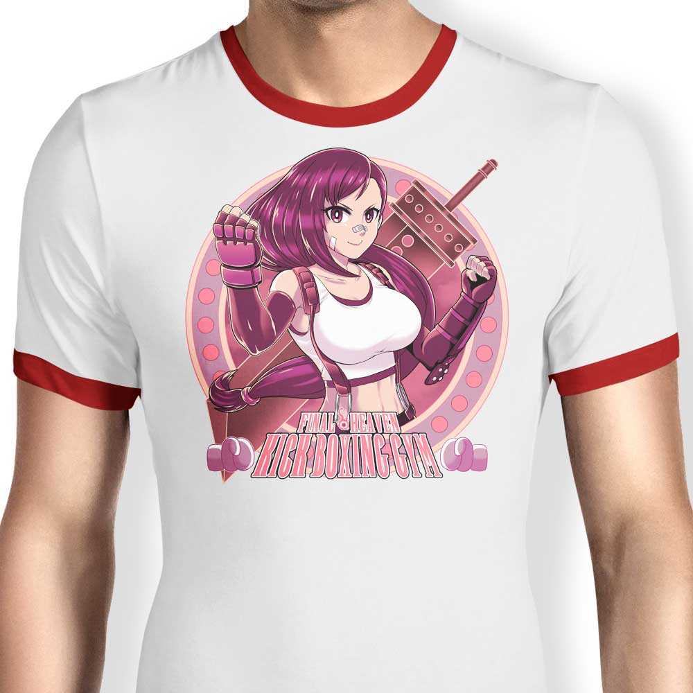 Ultimate Paradise Kickboxing Men's Ringer Style T-Shirt for Combat Enthusiasts