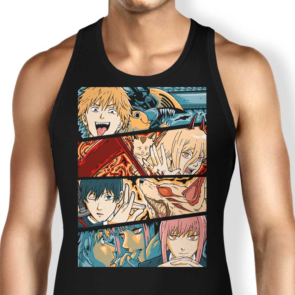 Andriu Illustrations' Hunters Comfortable Cotton Tank Tops for Men and Women