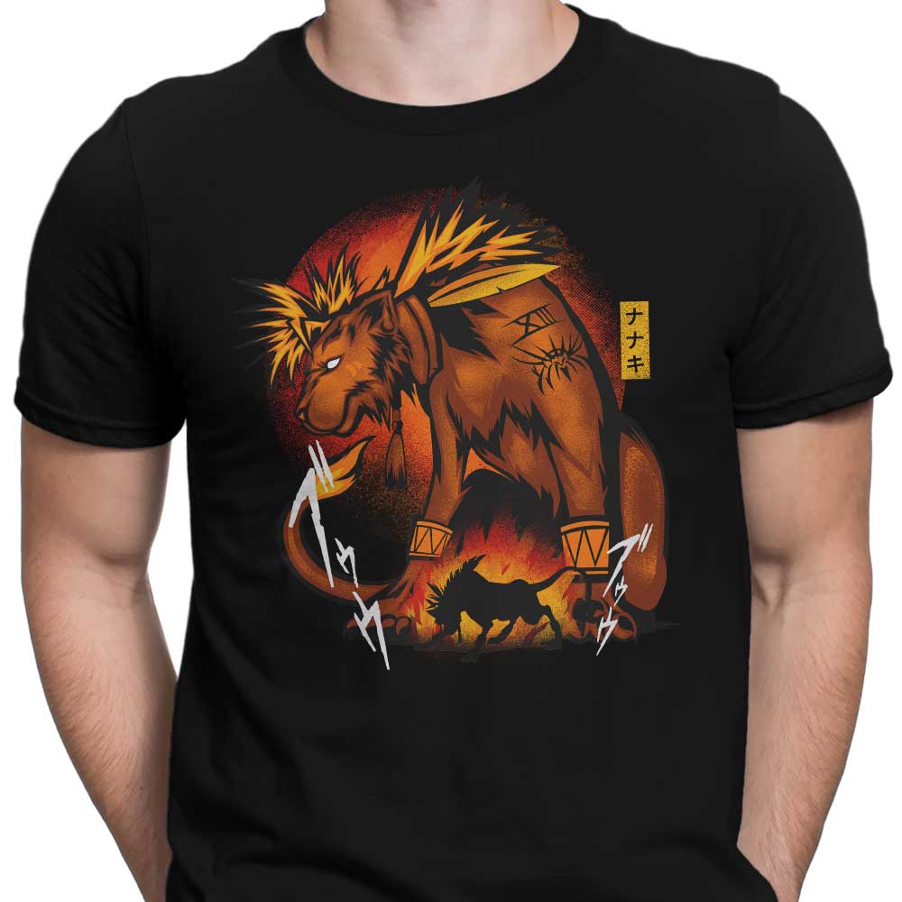Hypertwenty's Fiery Red Fur Men's T-Shirts in Multiple Sizes