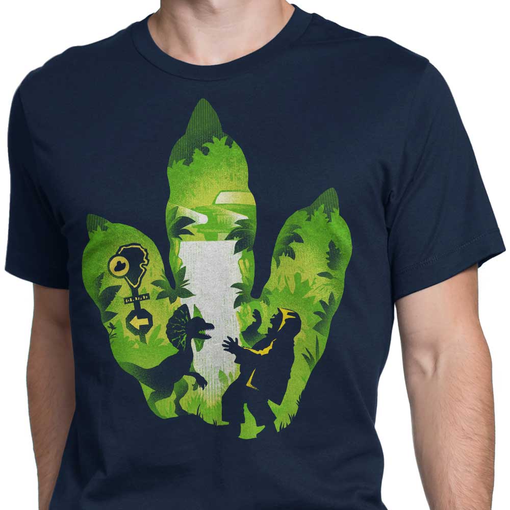 Men's Alemaglia Dilophosaurus Footprint Apparel