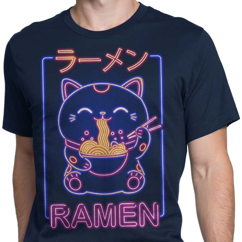 Neon Maneki - Neko Men's Fashion Apparel including T - Shirts and Premium T - Shirts