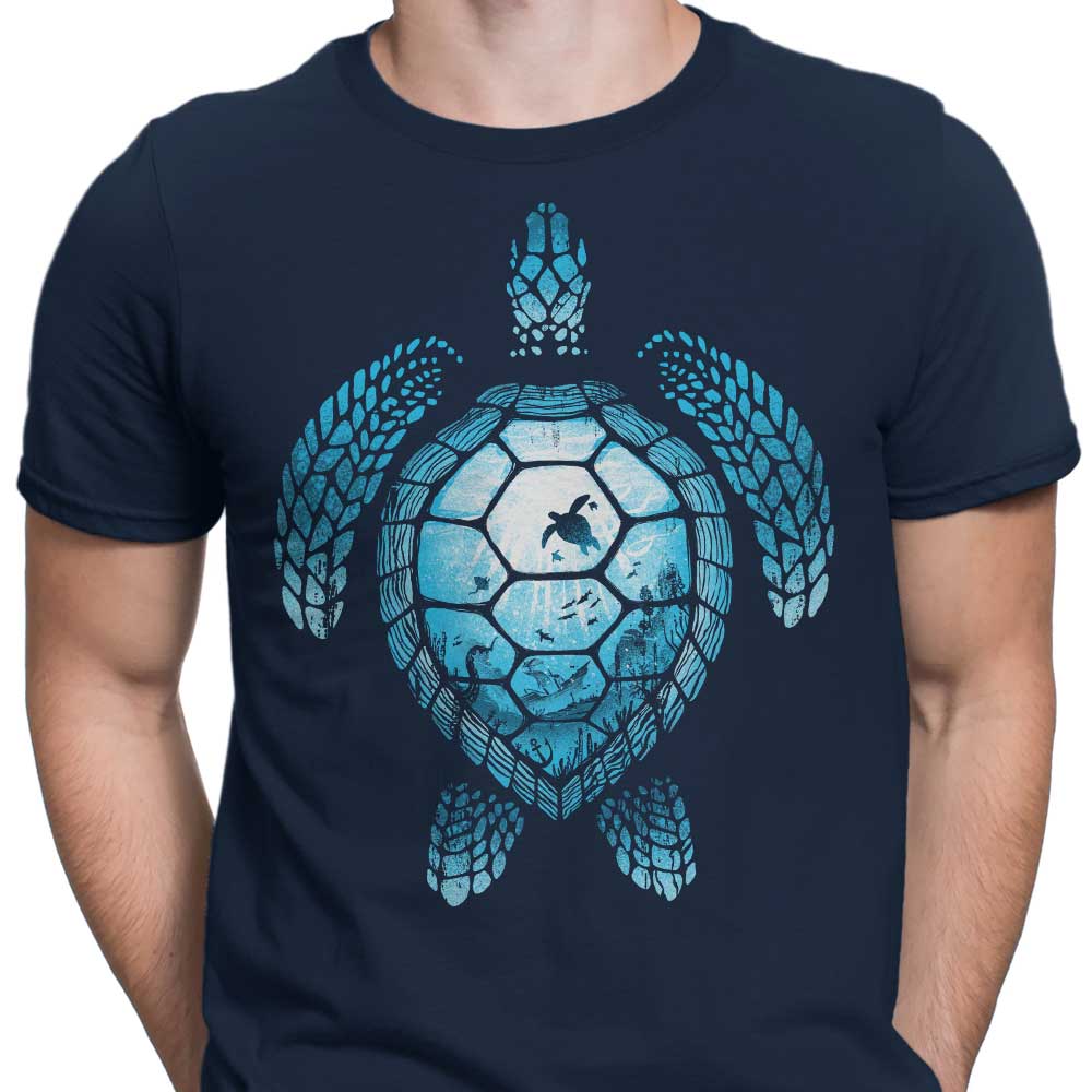 Alemaglia Men's Turtle Silhouette T-Shirts and Premium T-Shirts