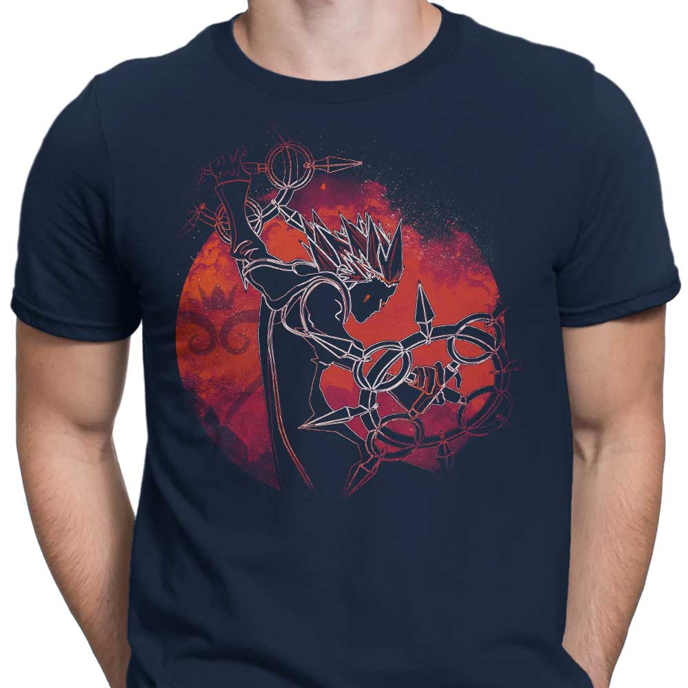 Stylish Men's Apparel - Orb with Dancing Flames Design