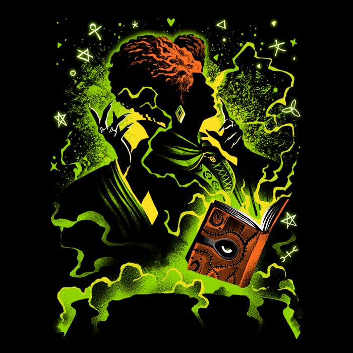 Men's Mysterious Black Magic Witch - Inspired Apparel