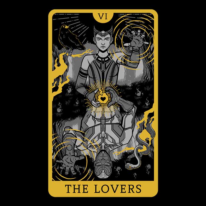 Tarot: The Lovers - Stylish Men's Clothing Apparel