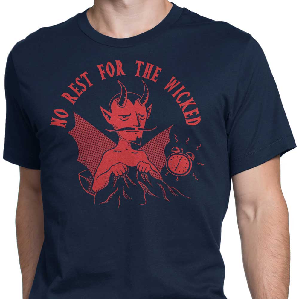 No Rest for the Wicked - A Collection of Men's Apparel including T-Shirts and Premium T-Shirts