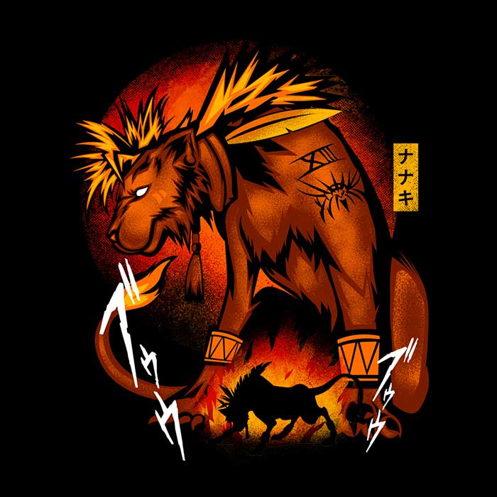 Hypertwenty's Fiery Red Fur Men's T-Shirts in Multiple Sizes