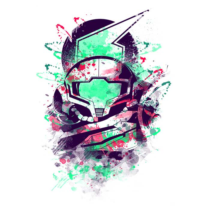 Men's Watercolor Bounty Hunter Clothing - A Captivating Apparel Selection