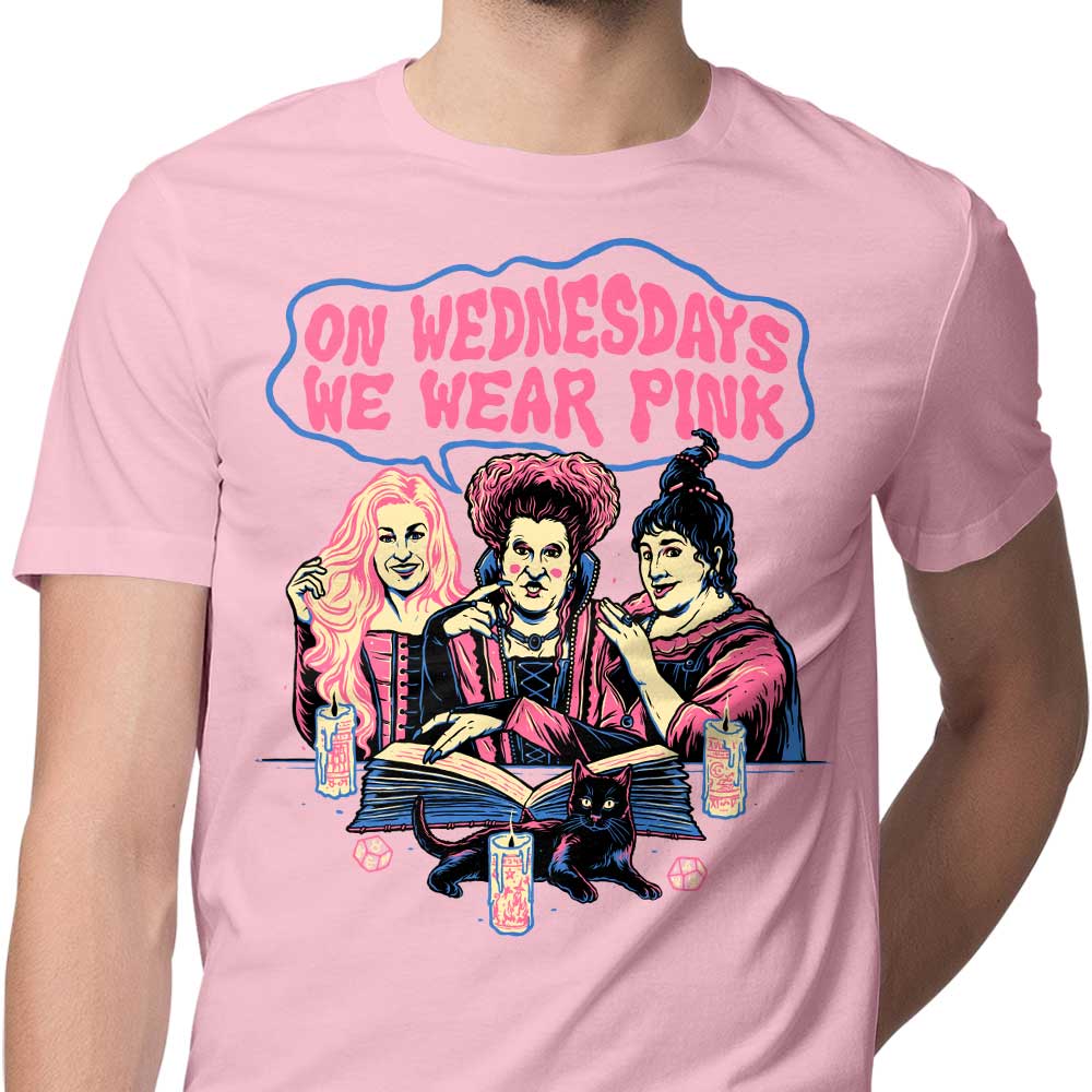 Stylish Men's 'Witches Wear Pink' Apparel by Momma Gorilla