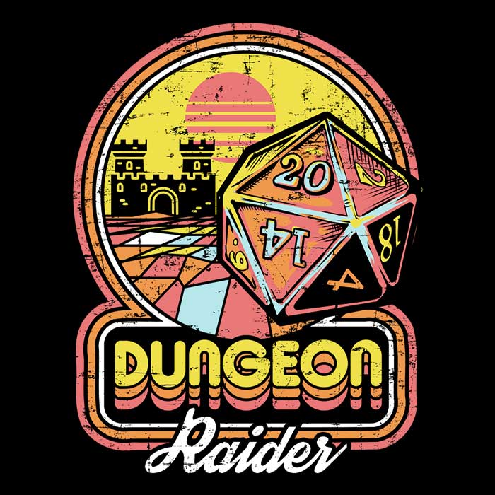 Men's Dungeon Raider Apparel - T-Shirts in Various Sizes
