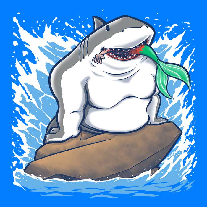 The Little Shark Men's Clothing Collection - T-Shirts and Premium T-Shirts