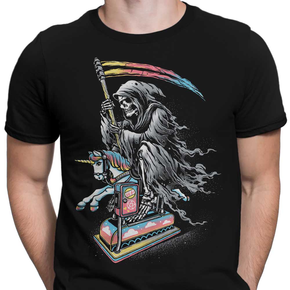 Men's Stylish 'Death Enjoying Life' Apparel from Glitchygorilla